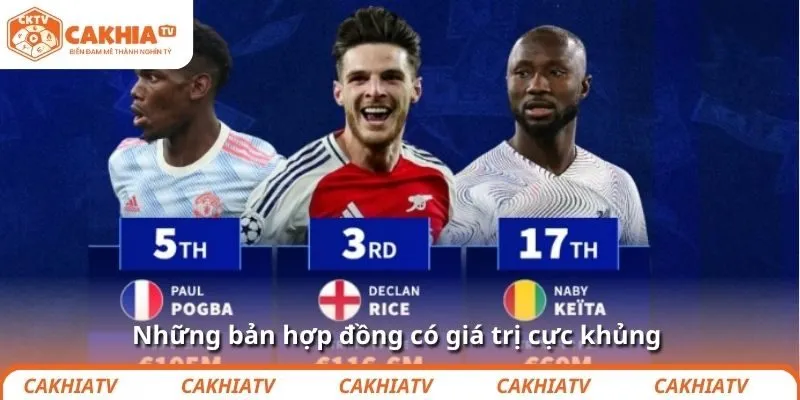 Những bản hợp đồng có giá trị cực khủng 